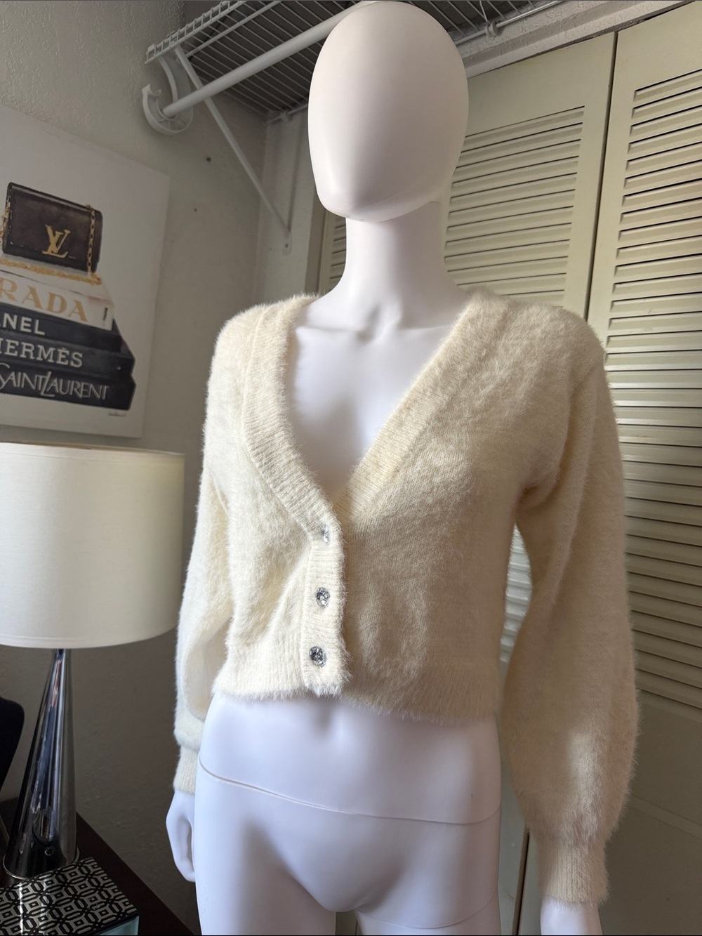 SINCERELY JULES Women's crop cardigan size M
